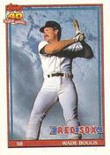 1991 Topps Cracker Jack Series One #29 Wade Boggs Front