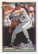 1991 Topps Cracker Jack Series Two #14 Bret Saberhagen Front