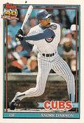 1991 Topps Cracker Jack Series Two #7 Andre Dawson Front