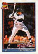 1991 Topps Cracker Jack Series Two #20 Frank Thomas Front