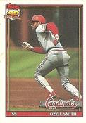 1991 Topps Cracker Jack Series Two #27 Ozzie Smith Front