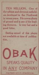 1909-11 Obak (T212) #NNO Ten Million Back