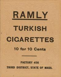 1909 Ramly Cigarettes T204 #NNO Frank Bowerman Back