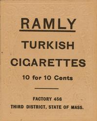 1909 Ramly Cigarettes T204 #NNO Roger Bresnahan Back
