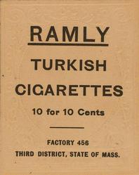 1909 Ramly Cigarettes T204 #NNO Jesse Burkett Back