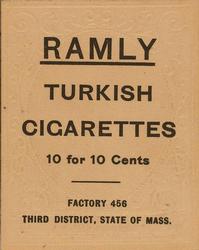1909 Ramly Cigarettes T204 #NNO Eddie Cicotte Back