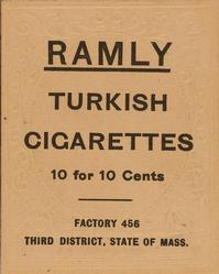 1909 Ramly Cigarettes T204 #NNO John J. Anderson Back