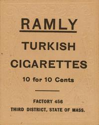 1909 Ramly Cigarettes T204 #NNO Lou Criger Back