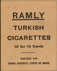 1909 Ramly Cigarettes T204 #NNO Moose McCormick Back