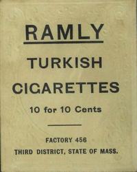 1909 Ramly Cigarettes T204 #NNO Larry McLean Back
