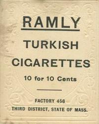 1909 Ramly Cigarettes T204 #NNO Eddie Plank Back