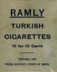 1909 Ramly Cigarettes T204 #NNO Nap Rucker Back