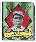 1911 Helmar Stamps T332 #NNO Fred Beck Front