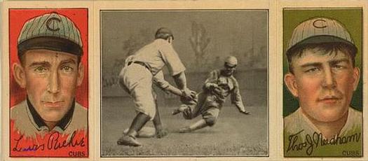 1912 Hassan Triple Folders T202 #NNO McConnell Caught (Tom Needham / Lew Richie) Front