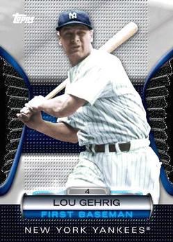 2012 Topps - Golden Moments Die Cuts Chrome #GMDC-2 Lou Gehrig Front