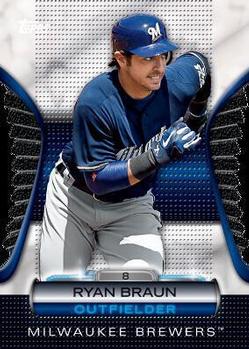 2012 Topps - Golden Moments Die Cuts Chrome #GMDC-30 Ryan Braun Front