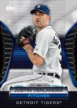 2012 Topps - Golden Moments Die Cuts Chrome #GMDC-68 Justin Verlander Front