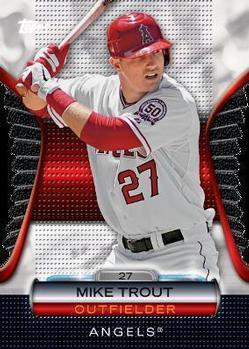 2012 Topps - Golden Moments Die Cuts Chrome #GMDC-77 Mike Trout Front