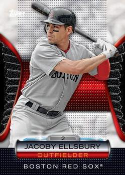 2012 Topps - Golden Moments Die Cuts Chrome #GMDC-80 Jacoby Ellsbury Front