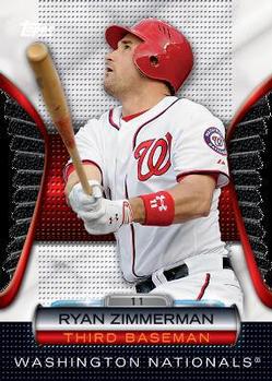 2012 Topps - Golden Moments Die Cuts Chrome #GMDC-84 Ryan Zimmerman Front
