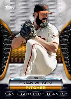 2012 Topps - Golden Moments Die Cuts Chrome #GMDC-90 Brian Wilson Front