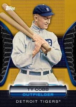 2012 Topps - Golden Moments Die Cuts Chrome Gold #GMDC-3 Ty Cobb Front