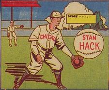 1943 M.P. & Co. (R302-1) #NNO Stan Hack Front