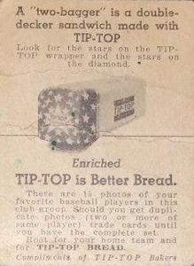1947 Tip Top (D323) #NNO Bruce Edwards Back