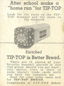 1947 Tip Top (D323) #NNO Ken Trinkle Back