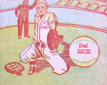 1949 M.P. & Co. (R302-2) #112 Del Rice Front
