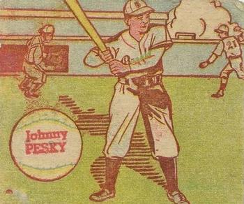 1949 MP and Co. R302-2 #121 Johnny Pesky Front