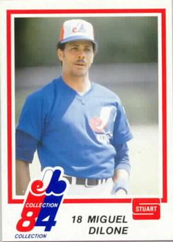 1984 Stuart Montreal Expos #25 Miguel Dilone Front