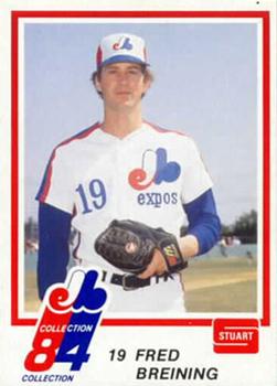 1984 Stuart Montreal Expos #35 Fred Breining Front