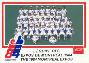 1984 Stuart Montreal Expos #39 Expos Team Photo Front