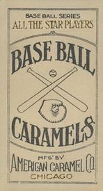 1910 American Caramel (E90-3) #NNO Chick Gandil Back