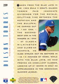 1995 Upper Deck - Electric Diamond #259 Dilson Torres Back