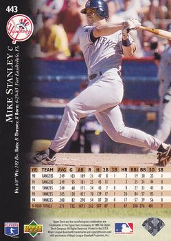 1995 Upper Deck - Electric Diamond #443 Mike Stanley Back