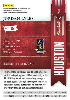 2011 Playoff Contenders #15 Jordan Lyles Back