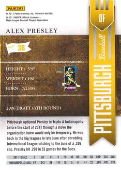 2011 Playoff Contenders #36 Alex Presley Back