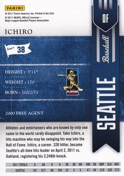 2011 Playoff Contenders #38 Ichiro Suzuki Back