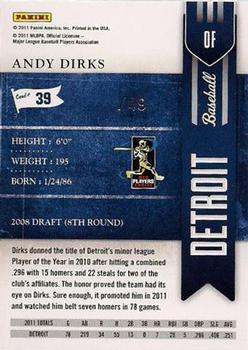 2011 Playoff Contenders #39 Andy Dirks Back