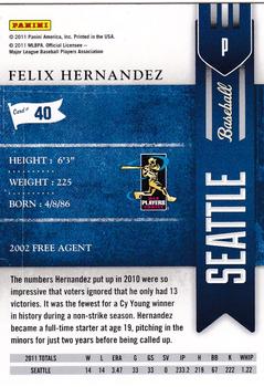 2011 Playoff Contenders #40 Felix Hernandez Back