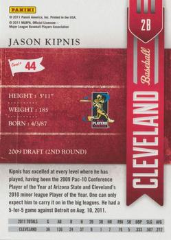 2011 Playoff Contenders #44 Jason Kipnis Back
