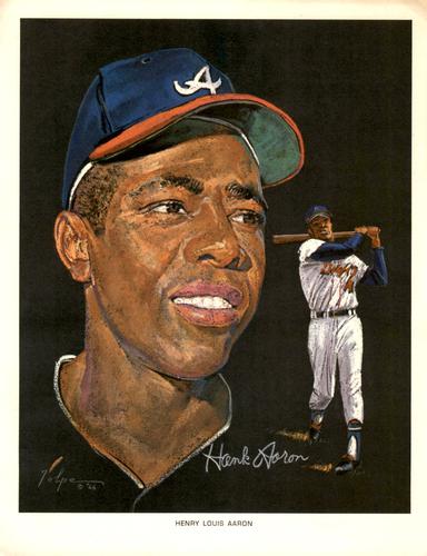 1966 Pure Oil Volpe Atlanta Braves #NNO Henry Louis Aaron Front