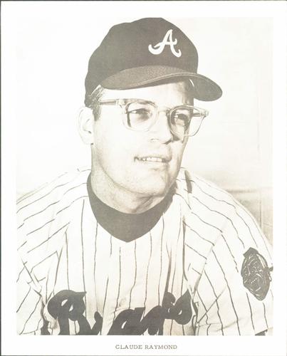 1968 Atlanta Braves 8x10 Photocards #NNO Claude Raymond Front
