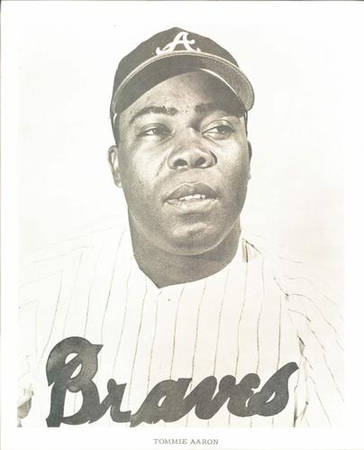 1968 Atlanta Braves 8x10 Photocards #NNO Tommie Aaron Front