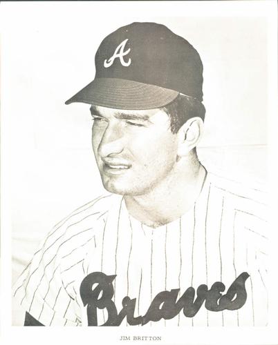 1968 Atlanta Braves 8x10 Photocards #NNO Jim Britton Front
