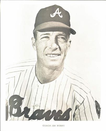 1968 Atlanta Braves 8x10 Photocards #NNO Jim Busby Front