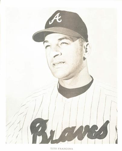 1968 Atlanta Braves 8x10 Photocards #NNO Tito Francona Front