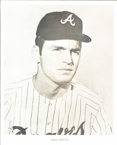 1969 Atlanta Braves Photocards 8x10 #NNO Paul Doyle Front